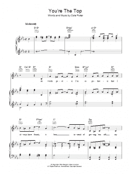 page one of You're The Top (Piano, Vocal & Guitar Chords)