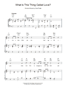 page one of What Is This Thing Called Love? (Piano, Vocal & Guitar Chords)