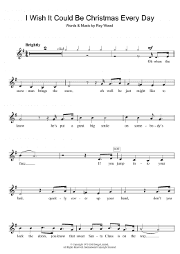 page one of I Wish It Could Be Christmas Every Day (Clarinet Solo)