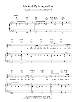 page one of Me And My Imagination (Piano, Vocal & Guitar Chords)