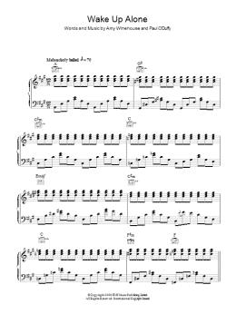 page one of Wake Up Alone (Piano, Vocal & Guitar Chords)