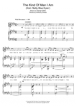 page one of The Kind Of Man I Am (From 'Betty Blue Eyes') (Piano, Vocal & Guitar Chords)