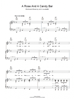 page one of A Rose And A Candy Bar (Piano, Vocal & Guitar Chords)