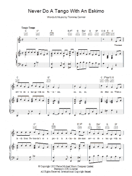 page one of Never Do A Tango With An Eskimo (Piano, Vocal & Guitar Chords)