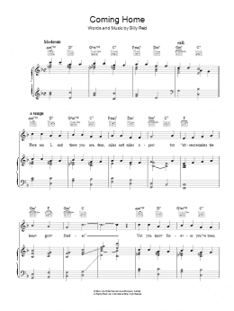 page one of Coming Home (Piano, Vocal & Guitar Chords)