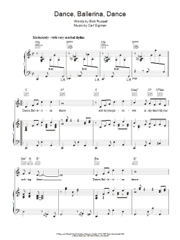 page one of Dance, Ballerina, Dance (Piano, Vocal & Guitar Chords)