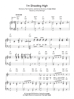 page one of I'm Shooting High (Piano, Vocal & Guitar Chords)