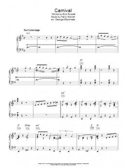 page one of Carnival (Piano Solo)