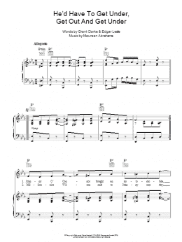 page one of He'd Have To Get Under, Get Out And Get Under (Piano, Vocal & Guitar Chords)