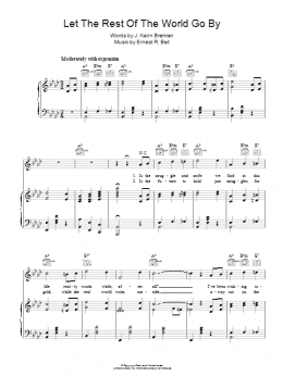 page one of Let The Rest Of The World Go By (Piano, Vocal & Guitar Chords)