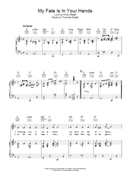 page one of My Fate Is In Your Hands (Piano, Vocal & Guitar Chords)