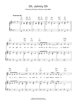 page one of Oh, Johnny Oh (Piano, Vocal & Guitar Chords)