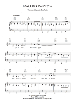 page one of I Get A Kick Out Of You (Piano, Vocal & Guitar Chords)