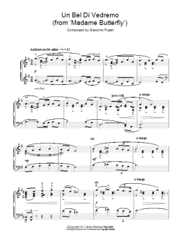 page one of Un Bel Dí Vedremo (Piano Solo)