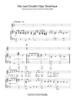 page one of We Just Couldn't Say Goodbye (Piano, Vocal & Guitar Chords)