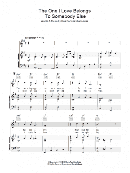 page one of The One I Love Belongs To Somebody Else (Piano, Vocal & Guitar Chords)