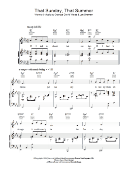 page one of That Sunday That Summer (Piano, Vocal & Guitar Chords)