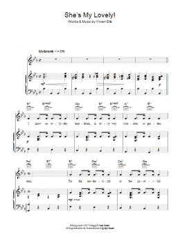 page one of She's My Lovely (Piano, Vocal & Guitar Chords)
