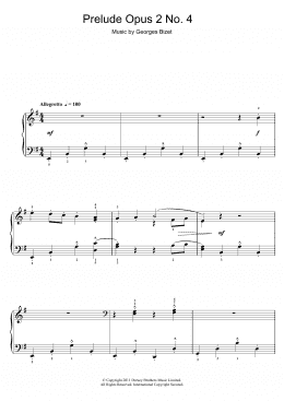 page one of Prelude Opus 2 No. 4 (Piano Solo)