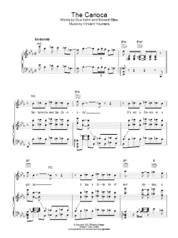 page one of The Carioca (Piano, Vocal & Guitar Chords)