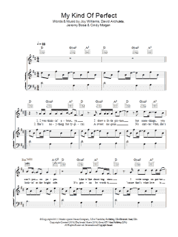 page one of My Kind Of Perfect (Piano, Vocal & Guitar Chords)