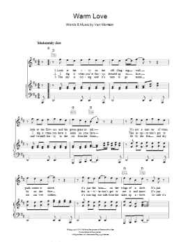 page one of Warm Love (Piano, Vocal & Guitar Chords)