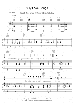 page one of Silly Love Songs (Piano, Vocal & Guitar Chords)