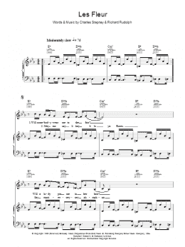 page one of Les Fleur (Piano, Vocal & Guitar Chords)