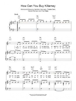page one of How Can You Buy Killarney (Piano, Vocal & Guitar Chords)