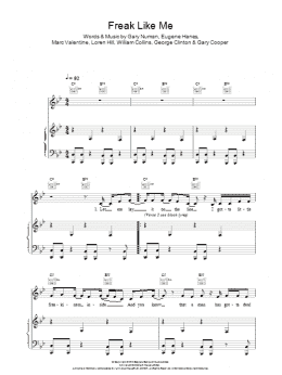 page one of Freak Like Me (Piano & Vocal)