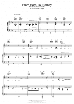 page one of From Here To Eternity (Piano, Vocal & Guitar Chords)
