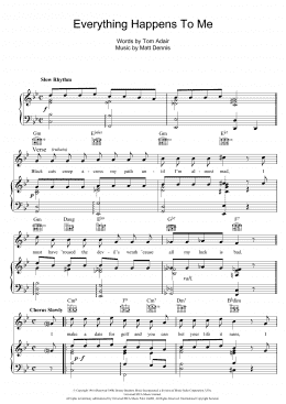 page one of Everything Happens To Me (Piano, Vocal & Guitar Chords)