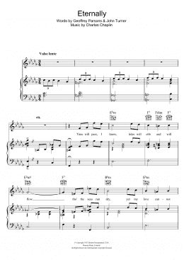 page one of Eternally (Piano, Vocal & Guitar Chords)
