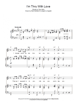 page one of I'm Thru With Love (Piano, Vocal & Guitar Chords)