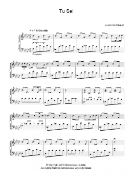 page one of Tu Sei (Piano Solo)