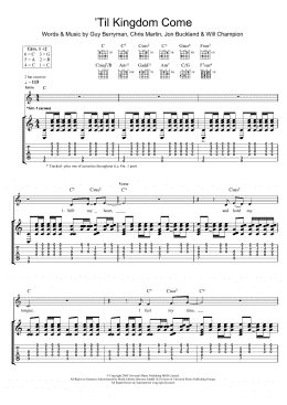 page one of 'Til Kingdom Come (Guitar Tab)
