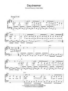 page one of Daydreamer (Easy Piano)