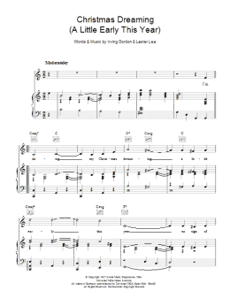 page one of Christmas Dreaming (Piano, Vocal & Guitar Chords)