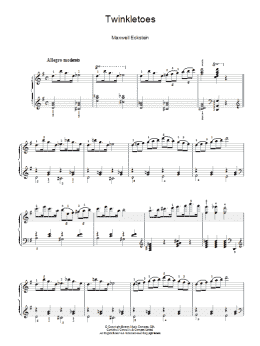 page one of Twinkletoes (Piano Solo)