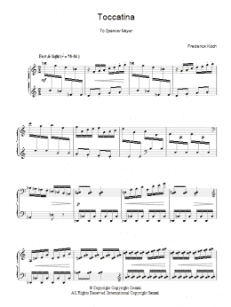 page one of Toccatina (Piano Solo)