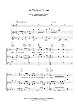 page one of A Certain Smile (Piano, Vocal & Guitar Chords)