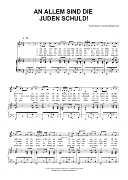 page one of An Allem Sind Die Juden Schuld! (Piano & Vocal)