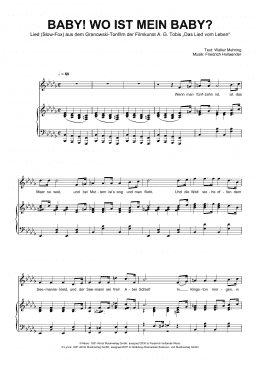 page one of Baby! Wo Ist Mein Baby? (Piano & Vocal)