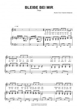page one of Bleibe Bei Mir (Piano & Vocal)