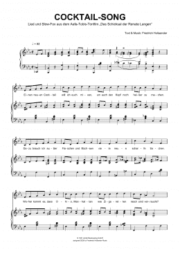 page one of Cocktail-Song (Piano & Vocal)