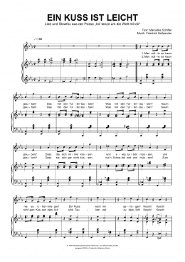 page one of Ein Kuss Ist Leicht (Piano & Vocal)