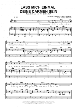 page one of Lass Mich Einmal Deine Carmen Sein (Piano & Vocal)