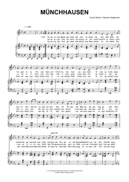 page one of Munchausen (Piano & Vocal)