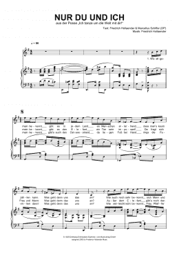 page one of Nur Du Und Ich (Piano & Vocal)