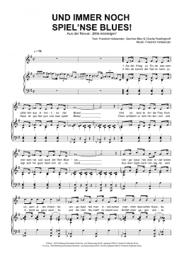 page one of Und Immer Noch Spiel'nse Blues! (Piano & Vocal)